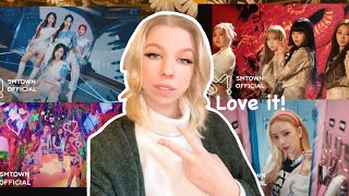 : Reacting to aespa  'Spicy', 'Girls', 'Next Level' & 'Black Mamba'