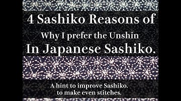 4 Reasons of enjoying Sashiko Stitching | Hint to make even Sashiko Stitches | Sashiko Basic ②