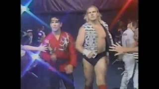 Barry Windham, Dustin Rhodes & Ricky Steamboat vs Greg Valentine, Dick Slater & Barbarian