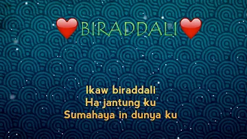 biraddali - tausog love song