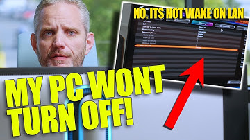 My PC kept turning itself back on... Here