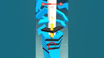 Stack Ball Level 53-54 🔥 #stackball #games #shortsfeed #viral #shorts