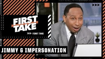 Stephen A. impersonates Jimmy Garoppolo 🤣 | First Take