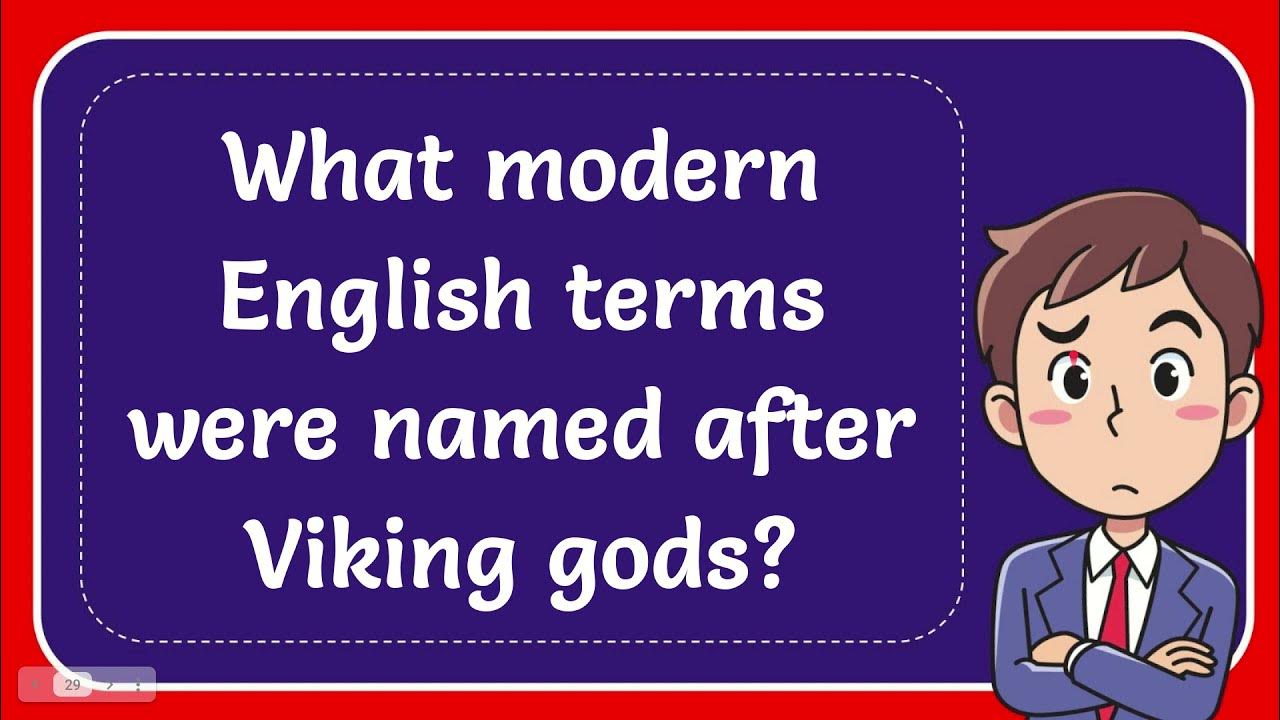 what-modern-english-terms-were-named-after-viking-gods-youtube