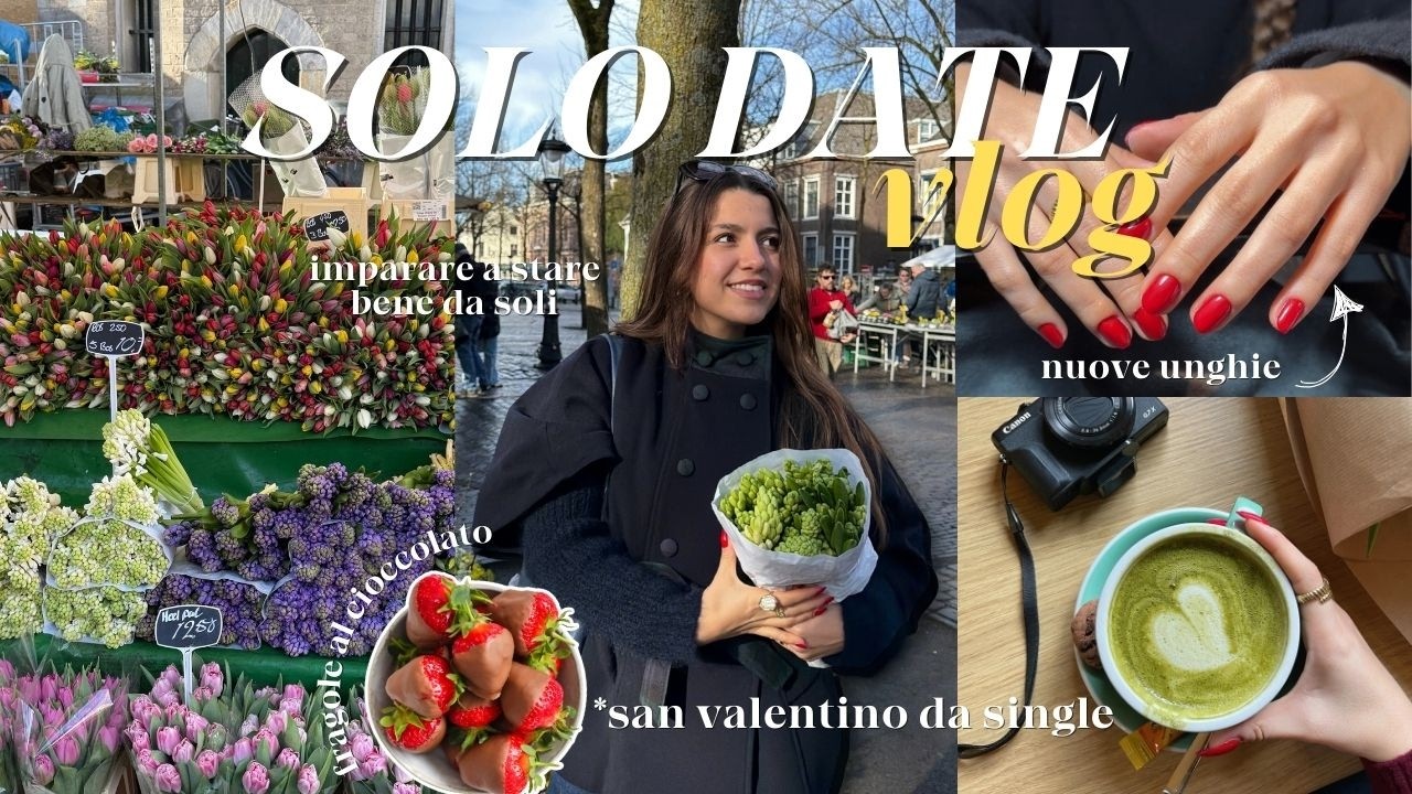 SOLO DATE VLOG 💌 san valentino da single, chit chat & consigli, skincare, grwm & more