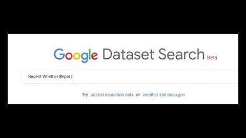 Google new dataset search engine
