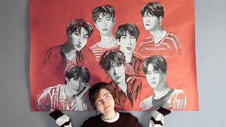 Painting a Giant Mural of BTS