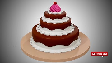 Birthday Cake - Blender 2.80 Beta Eevee Realtime rendering