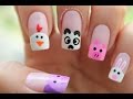 Decoración de uñas animalitos - animals nail art