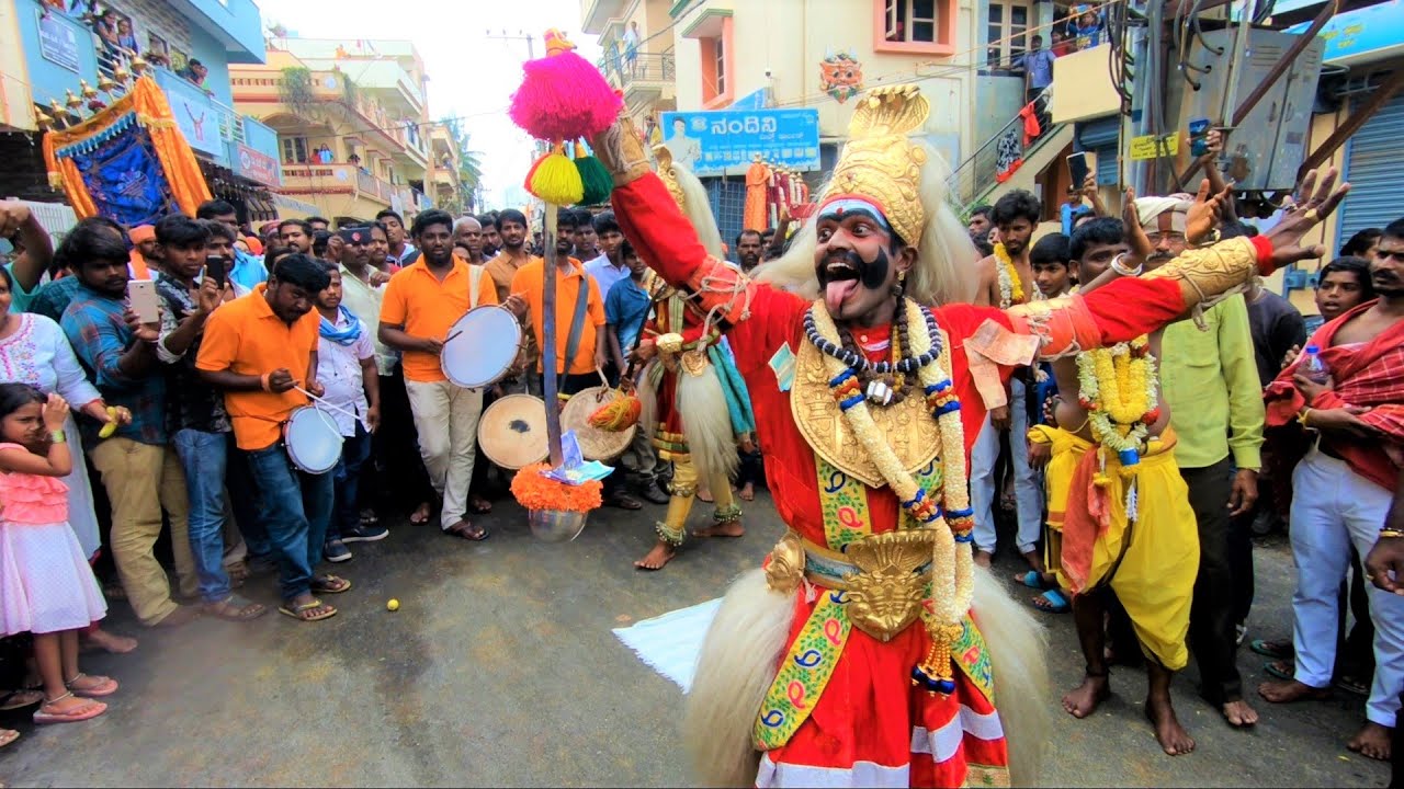 Veeragase Kunitha   Veerabhadra Dance   Folk Dance of Karnataka