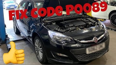 How to fix fault code p0089 fuel pressure regulator Vauxhall Astra J 1.7 cdti (quick video)