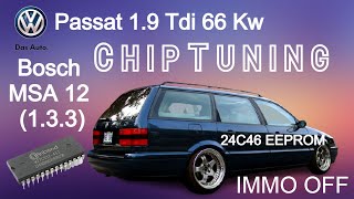 ✅ VAG Bosch MSA 12 (1.3.3) ChipTuning & IMMO OFF (Old School) VW Passat 1.9Tdi 66kw 90Hp 1994