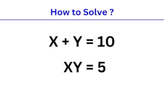 A Nice Algebra Question | X + Y = 10 , XY = 5 , X\/Y + Y\/X = ?