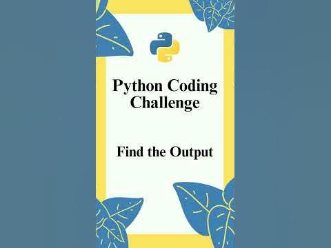 Python Coding Challenge - Code 5 - YouTube