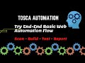 W3H TOSCA Tutorial #7 E2E Basic Web Automation Flow