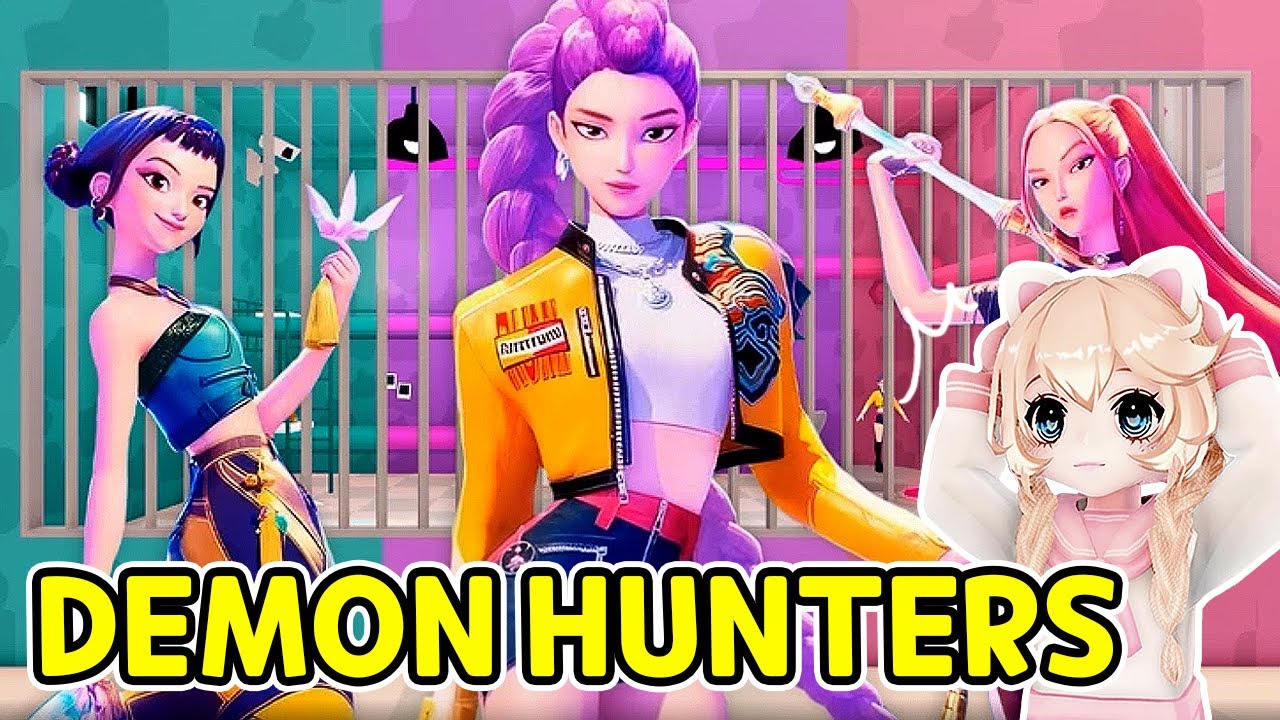 헌트릭스가 감옥에 갇혔다?! 로블록스 KPOP DEMON HUNTERS PRISON RUN