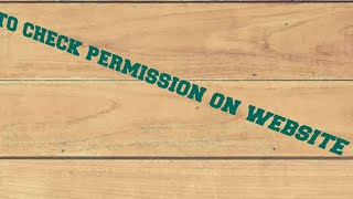how to check permission on website💻💻💻 screenshot 5