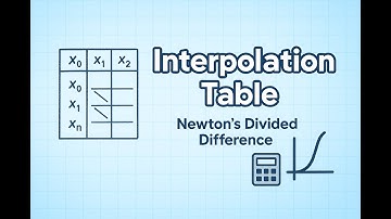 10-Interpolation Table | Newton’s Divided Difference Method - MA 301 - Numerical Methods -Dr. Zahir