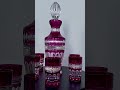 Linia Argenta Италия Подарочный набор Вишневый хрусталь штоф с рюмками