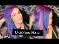 Mermaid Hair to Unicorn Hair Tutorial with Arctic Fox Hair Color!