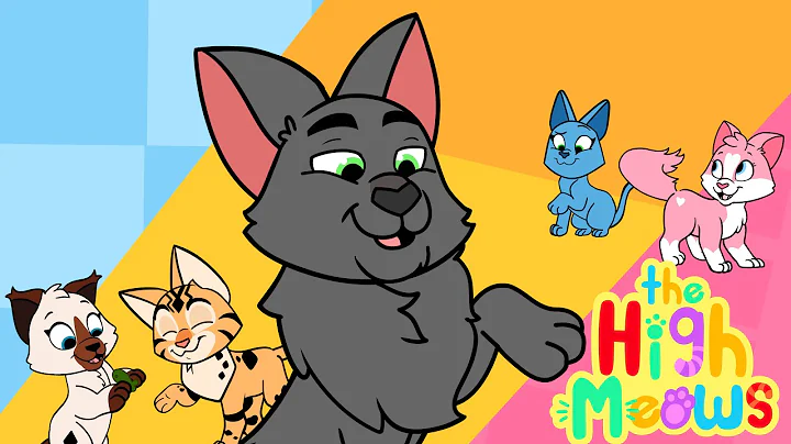 Learn Cat Colors & Patterns in French and English | High Meows Bilingual Song for Kids