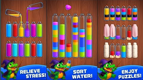 Color Water Sort Puzzle Level 27, 28 Complete gameplay 