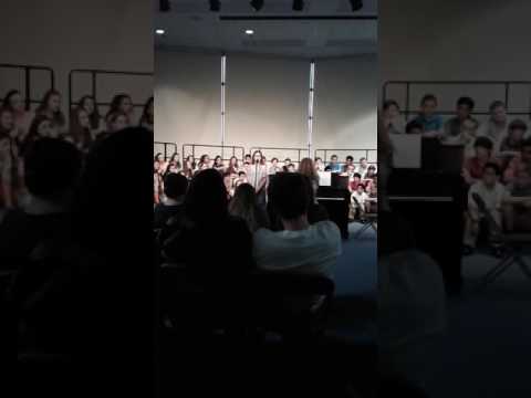 Rosemount Middle School Spring Choir Concert | Girl sings "I can't help falling in love"