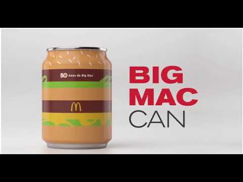 Video: The can of Coca Cola for the 50th anniversary of the Big Mac