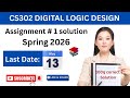 CS302 Assignment No 1 Solution 2026|Step by Step complete Solution |vu assignment