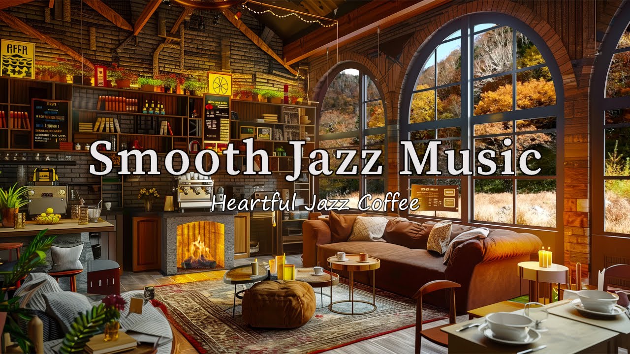 Smooth Relaxing Jazz at Cozy Coffee Shop ☕ Jazz Instrumental Music for ...