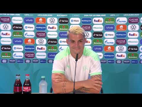 Granit Xhaka - France v Switzerland - Pre-Match Press Conference - Round Of 16 - Euro 2020