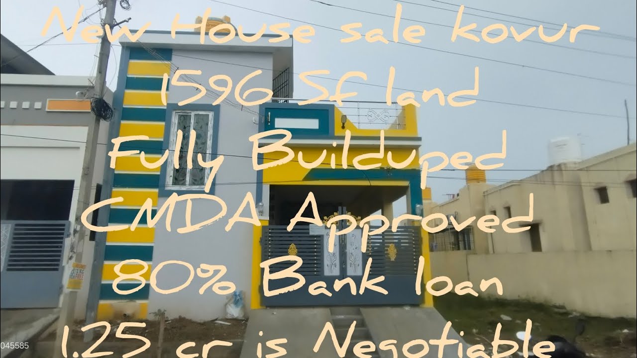 New Indipendent House sale at Kovur | 1596 sf land fully Builduped | 1.25 cr Budget price negotiable