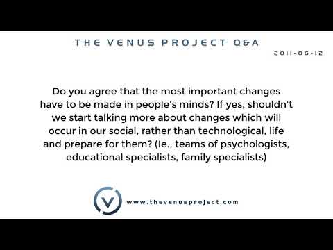 Do you agree that the most important changes have to be made in people's minds? If . . .