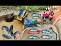 Catch fish using mini water pump and Kubota RD 85 diesel engine | Fishing exciting | diy tractor