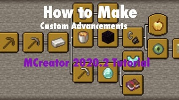 MCreator 2020.2 Tutorial - How to make Custom Advancements!