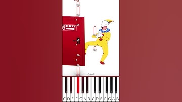 TADC characters in real life #2 - EXIT meme (@fash) Digital Circus Animation - Octave Piano Tutorial