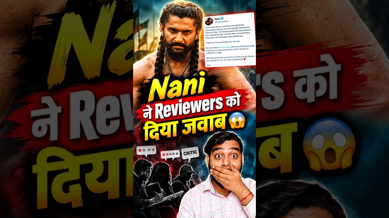 The Paradise Movie Review Karne Wale ko Nani Ne Diya Jawab 😨 #theparadise #theparadisereview #nani