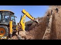 JCB 3CX | ⚠ Digging Trench Along The Pipeline 🚜 | New JCB Video