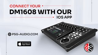 PSG AUDIO DM-1608 Digital Mixer with our iOS App 🎵 screenshot 4