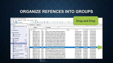 EndNote Desktop Part 2: Organizing Reference Records through Groups/Group Sets & Finding Duplicates