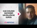 Cayó chileno que robó un millón de euros a joyero en España - CHV Noticias