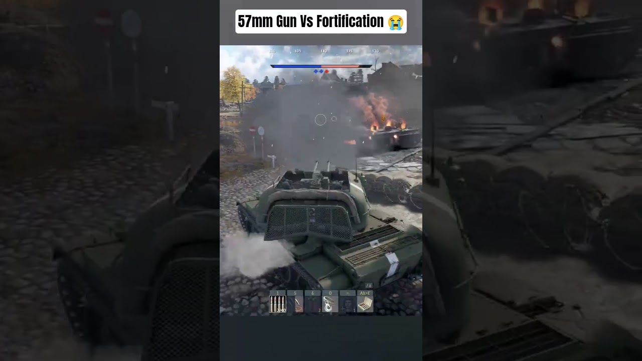 57mm Gun Vs German Fortification 😭 