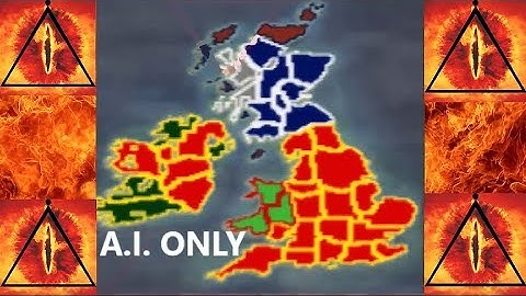 Medieval 2 TW Britannia Timelapse (Kingdoms Expansion) A.I. ONLY