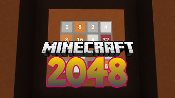 Minecraft Minigame w/Zach! 2048!