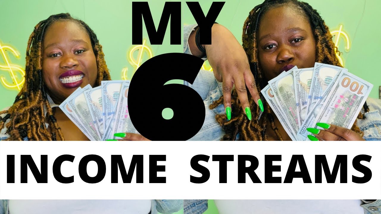 MY 6 STREAMS OF INCOME AS A MILLENNIAL BLACK WOMAN| HOW I MAKE MONEY| ACTIVE & PASSIVE STREAMS