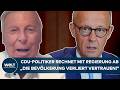 CDU-POLITIKER GREIFT REGIERUNG AN: "Die Bevölkerung hat das Vertrauen verloren!"