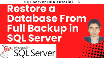 Een database herstellen vanuit een volledige back-up in SQL Server #sqlserver #restore #backup #s...