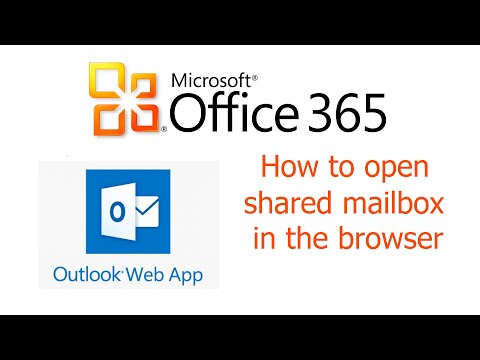 Office 365, Outlook Web App, How to open shared mailbox in the browser