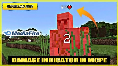 How to download best damage indicator mod in Minecraft pocket edition