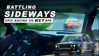 Onboard: BMW M3 racing VERY WET Spa - HQ sound